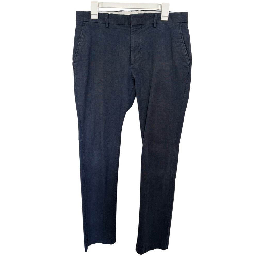 Old Navy Men’s Navy Blue Slim Trouser Pants 33X32 Chino Stretch Office Business